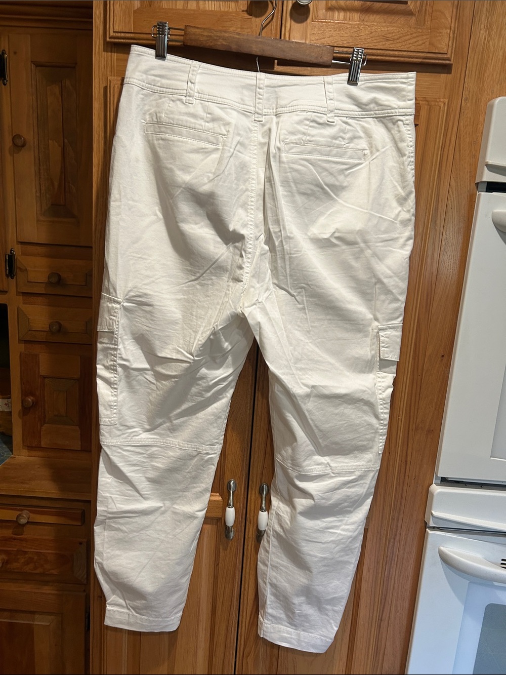 Ralph Lauren Micro-Sanded Twill White Cargo Pant, size 12 - Picture 5 of 5
